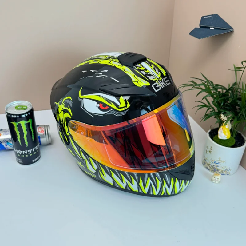 

Популярный полнолицевой мотоциклетный шлем Yellow Venom ECE, легкий и удобный для безопасных предпочтительных вариантов поездок на работу