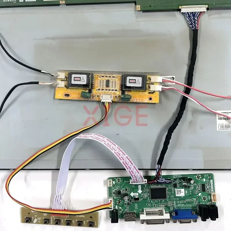 LCD Driver Controller Board Fit LM220WE1 LM220WE3 LM201WE3 LM201WE4 VGA DVI 1680*1050 HDMI-Compatible Panel 4CCFL 30Pin LVDS Kit