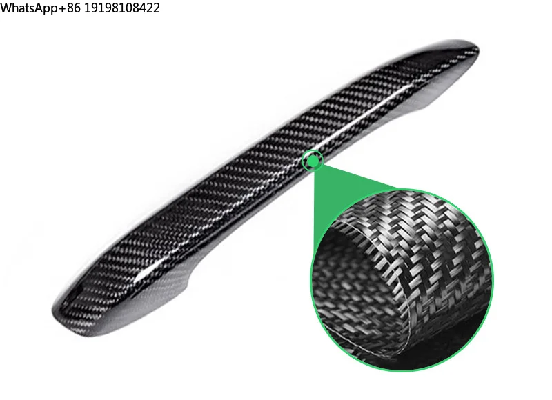 For Panamera genuine carbon fiber exterior door handle carbon fiber protective door handle sticker modified exterior decoratio