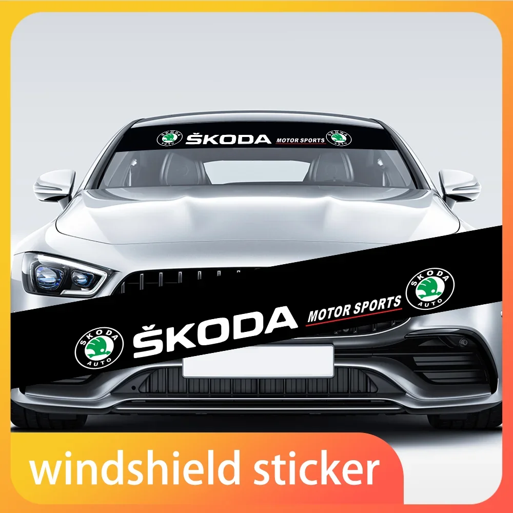 

Car Front Rear Windshield Decoration Accessories Stickers For Skoda Octavia Fabia Kamiq Kapoq Kodiaq Rapid SCALA Superb