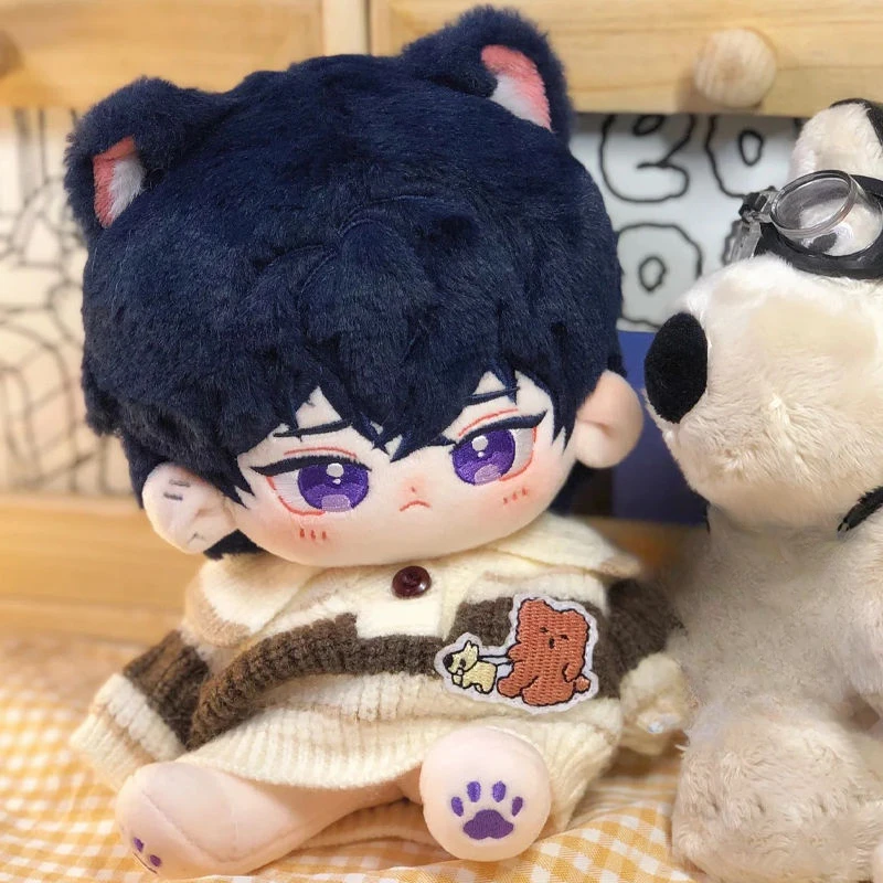 20cm Game Genshin Impact Scaramouche Plush Cotton Doll Toy Scaramouche Kunikuzush Cosplay Stuffed Plushie Doll Kids Toy Gift