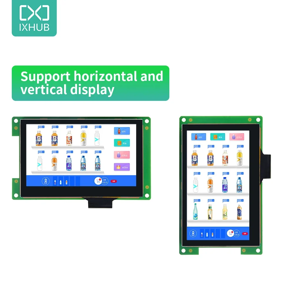 Android Linux IXHUB HMI 4G RAM 128G ROM WIFI Bluetooth 800*480 Smart Display Screen 4.3 inch RGB LCD TFT Module Motherboard