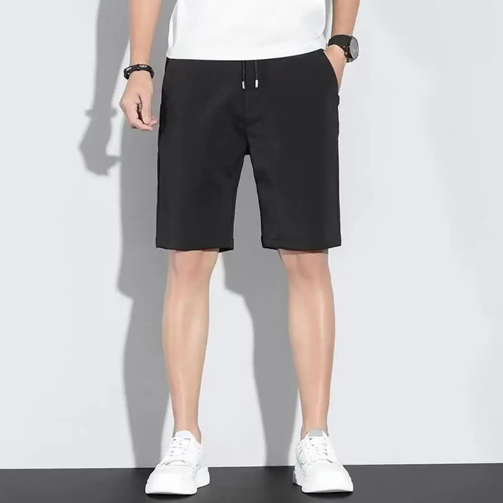 Fashion Solid Overalls Shorts Men'S Loose American Casual Five-Point Pants Summer New Trend Sports Breeches Men Shorts 2024