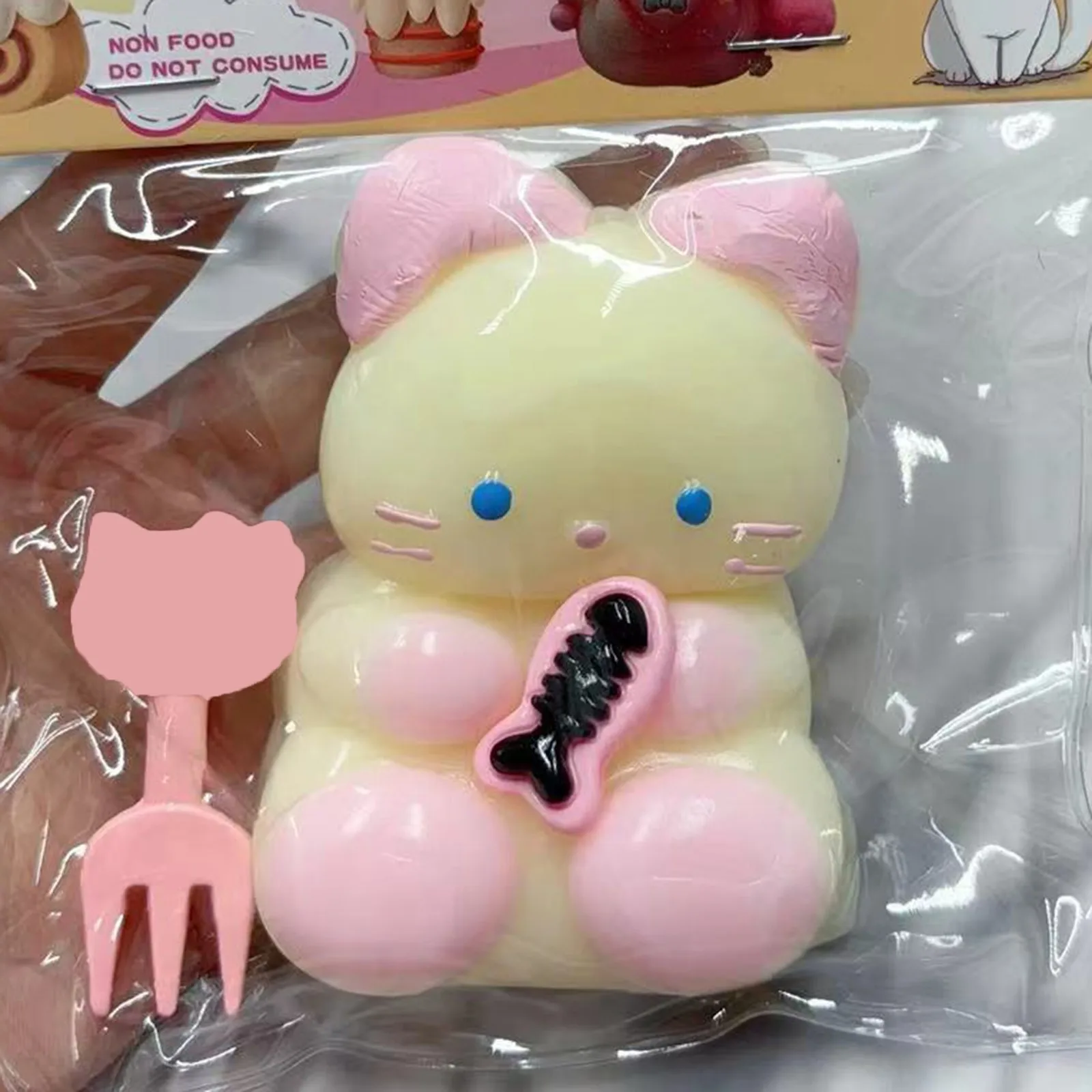 

Мультяшный котенок-антистресс для детей: сенсорная игрушка из TPR для снятия напряжения и комфорта