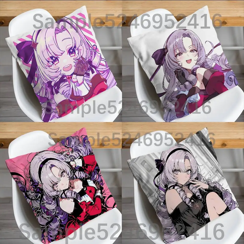 

S-Salome N-Nijisanji Cushion Cover Pillow Cover Decor Pillowcase Printed Cushion Case For Couch