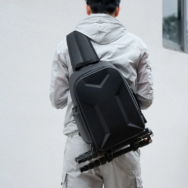 Hardshell Camera sling Backpack DSLR/SLR/Mirrorless Photography Camera bag Waterproof case with Tripod Holder&Laptop Compartment