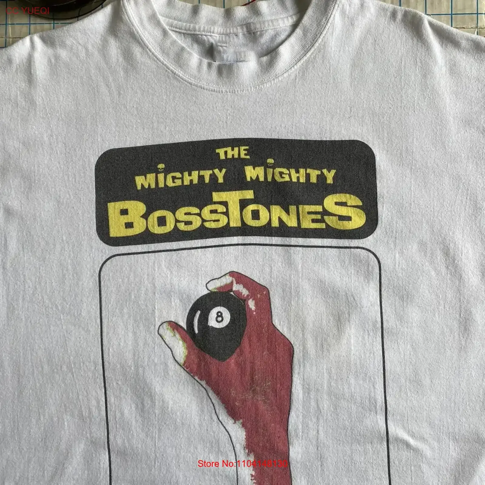 The Mighty Bosstones Pay Attention Staff Tour T Shirt IM0548 vintage Washed Soft homme designer clothes Breathable Unisex