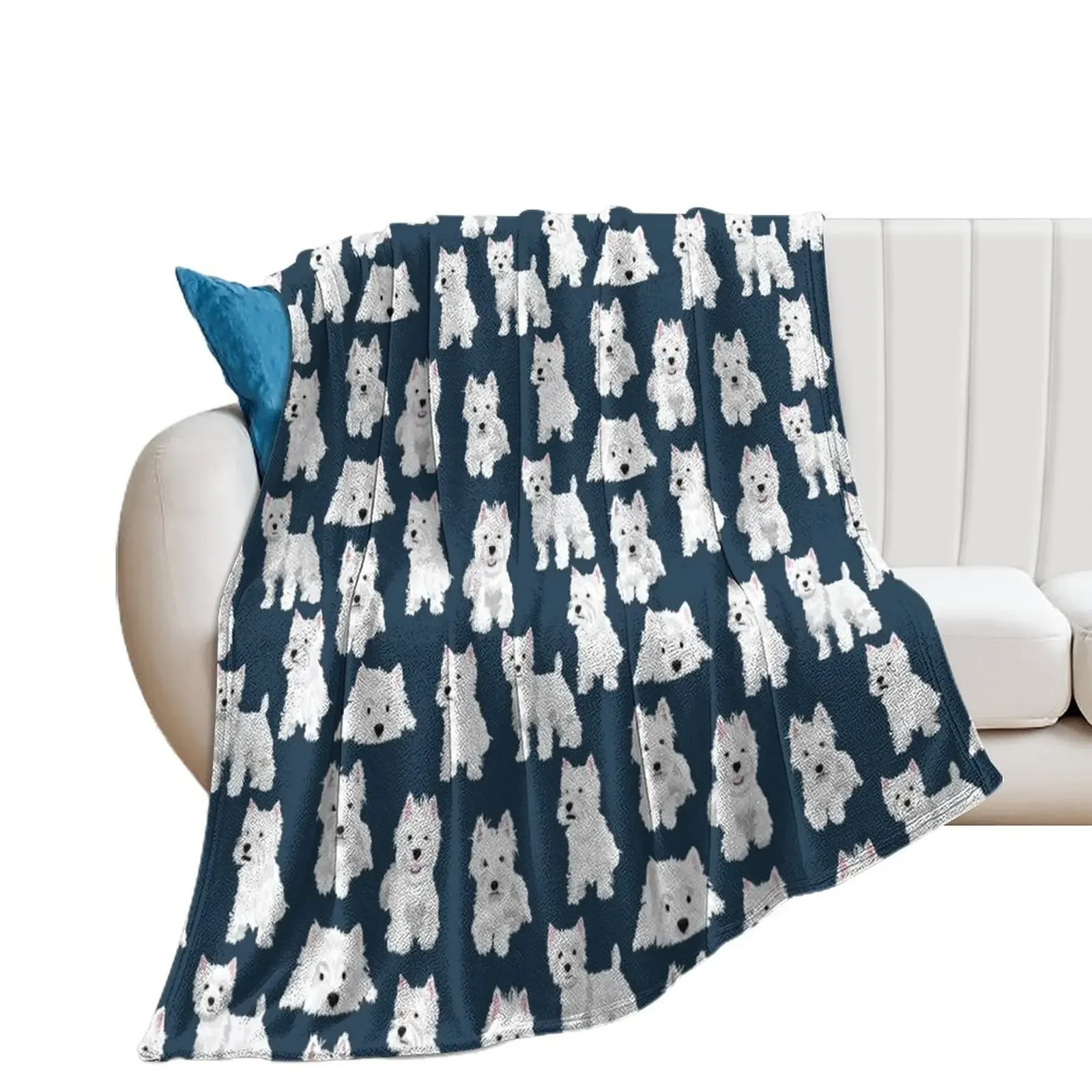 

Westie Throw Blanket Retros Stuffeds for sofa Blankets