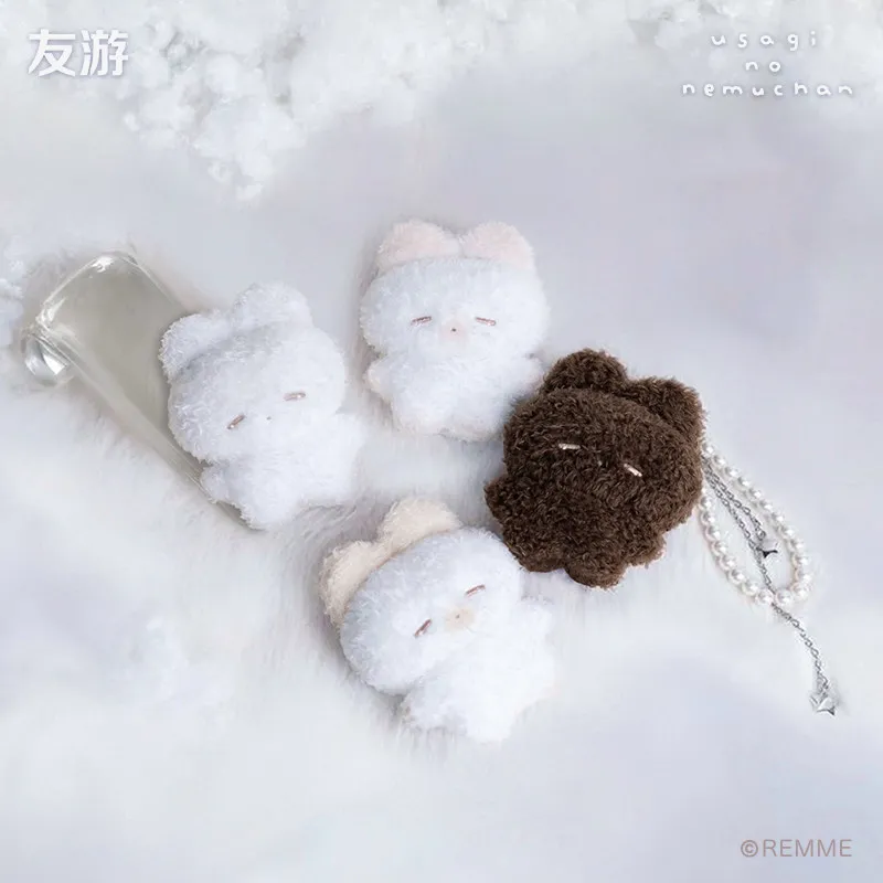 

Original Remme Usagi No Nemuchan Sleepy Rabbit Bunny Plush Keychain Soft Fluffy Bag Charm Accessory Decor Gift For Girls Friends