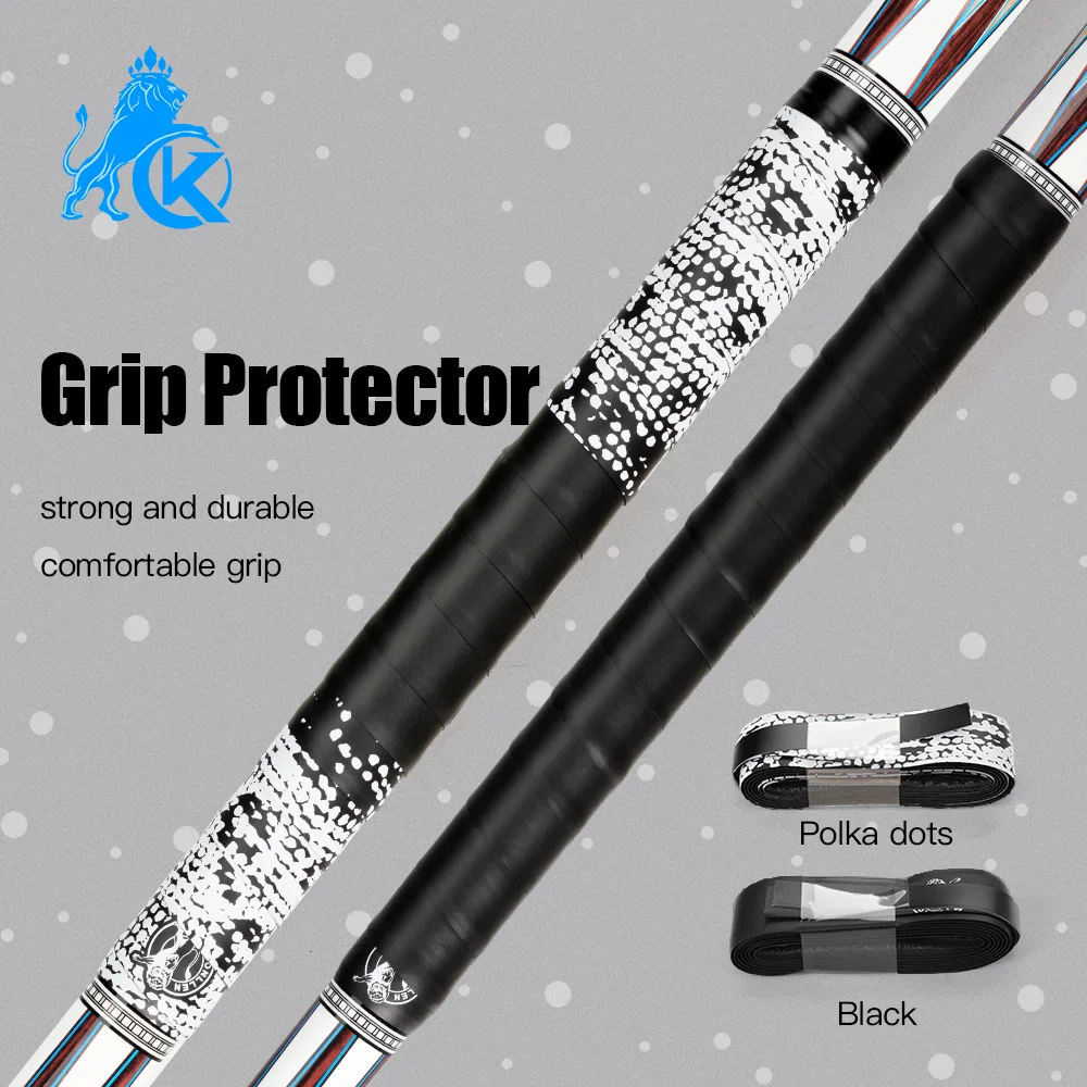 KONLLEN Pool Cue Grip Protector Sleeve PU Leather Cue Cover 150cm for Billiard Snooker Carom Cue Accessories