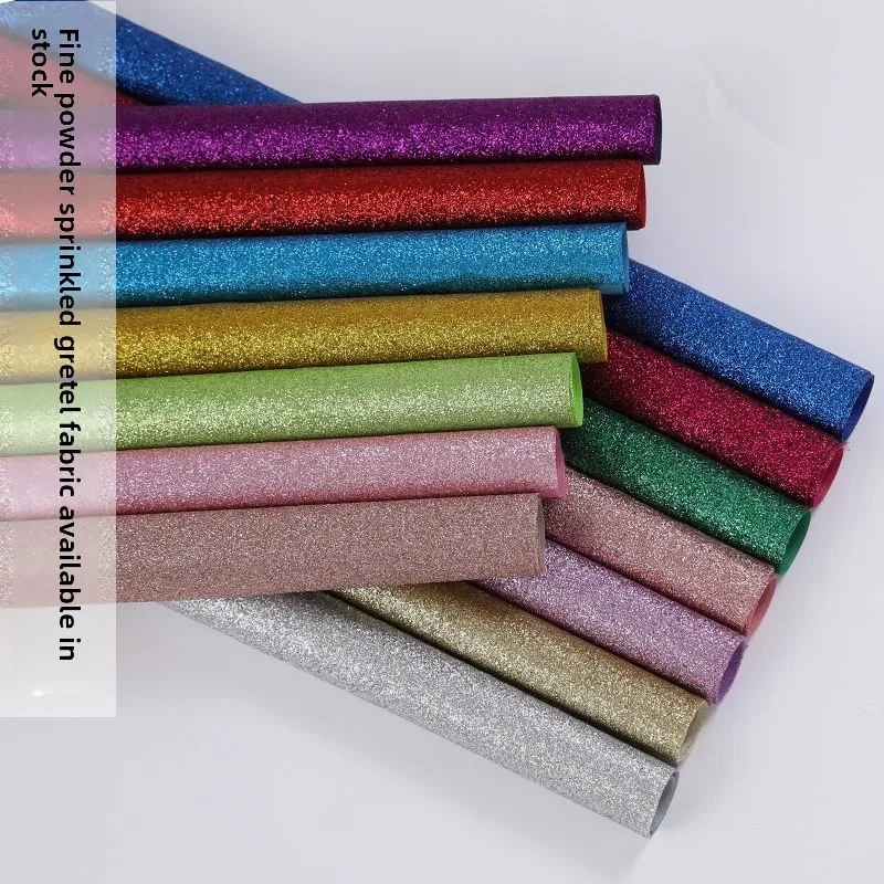 Glitter Foil Hot-stamped Fabric All-over for DIY Sewing Stage Decoration Background Arrangement Designer Cloth Material By Meter