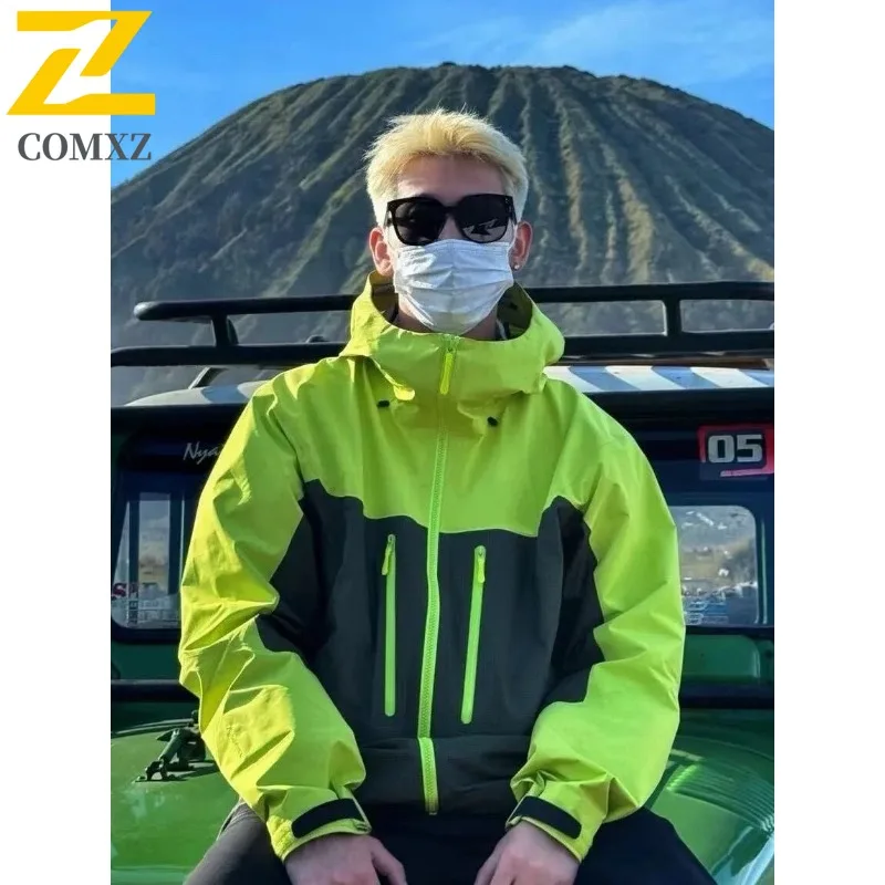

High Quality Charge Jacket Outdoor Waterproof Camping Multifunctional Jacket Casual Fashion Hooded Multi-Pocket Windbreaker 4XL