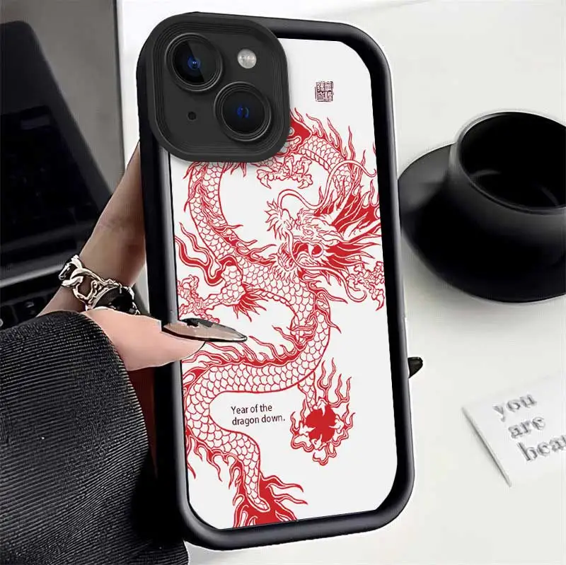 IP15 Line dragon Sky Eye Ladder Phone Case For iPhone 14Pro 14Plus 14 13Pro 13mini 13 12 11 XS XSMax XR X SE2022 8 7