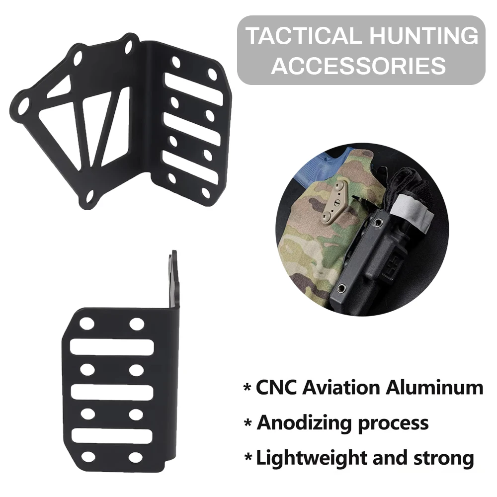 Tactical Holster Negative Cant Plate Equipment Mount Airsoft Handgun Case NCPE Extension Tourniquet Front Mounting Platform