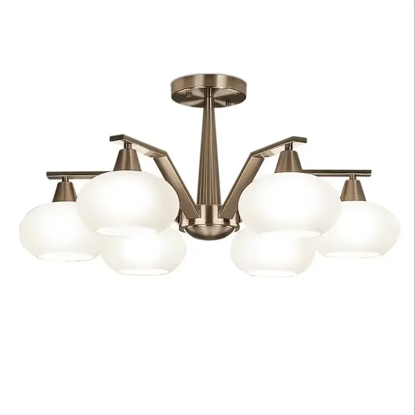 

Modern minimalist modern living room chandelier bedroom lamp creative restaurant atmosphere home Nordic down glass lighting