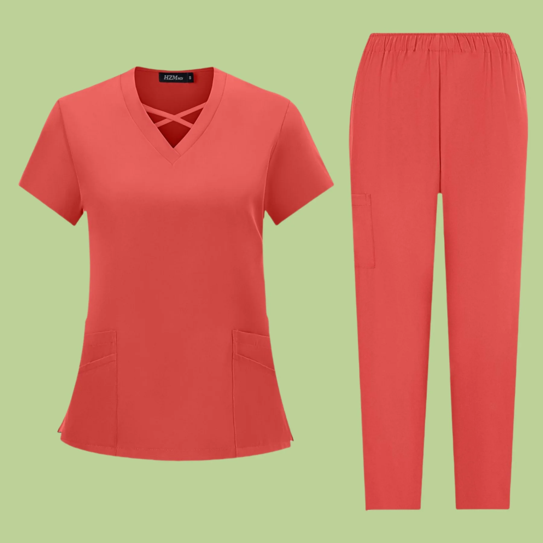 Médico Scrubs Set para Mulheres, 4 Way Stretch, Scrub Hospital de Enfermagem, Beauty Joggers, Spa Salon Uniformes, Atacado