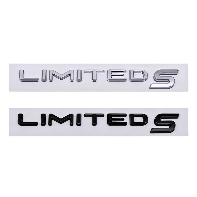 3D LIMITED S Letter ABS Emblem Car Stickers Rear Trunk Body Car Badge Stickers Decal Car Accessories