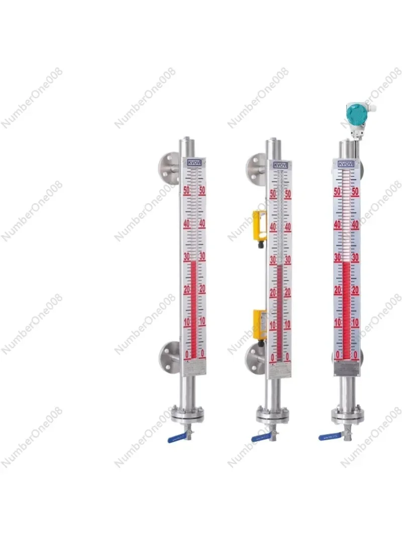 Magnetic Flap Level Gauge, Side Mounted Top Mounted High Temperature Resistant Magnetic Float