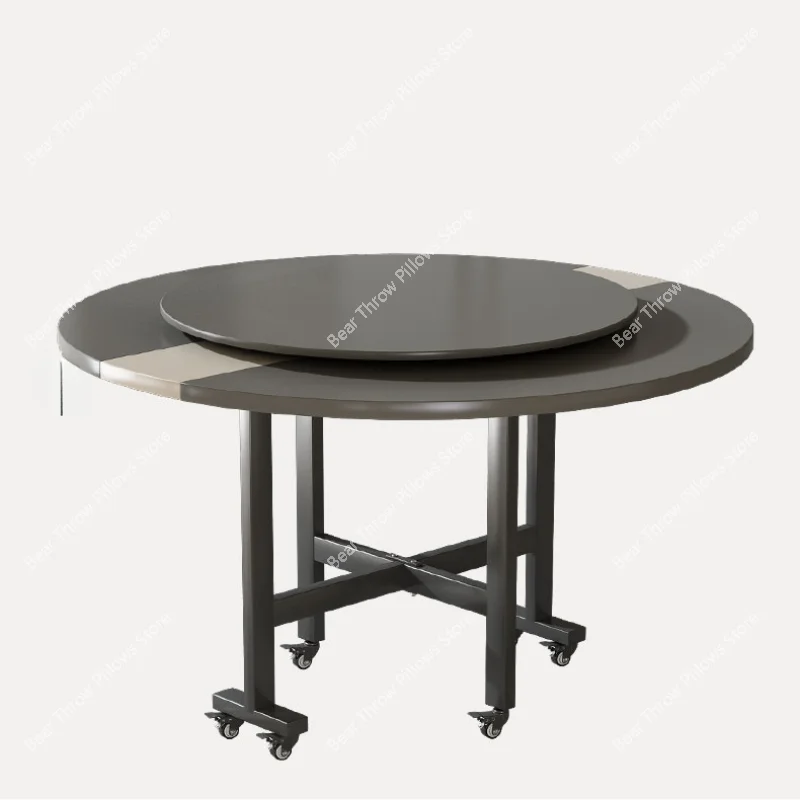 

Legs Metal Folding Dining Table Mat Round Wheel Japandi Extendable Hotel Lobby Bistrot Dining Table Wood Computer Mesa Desk