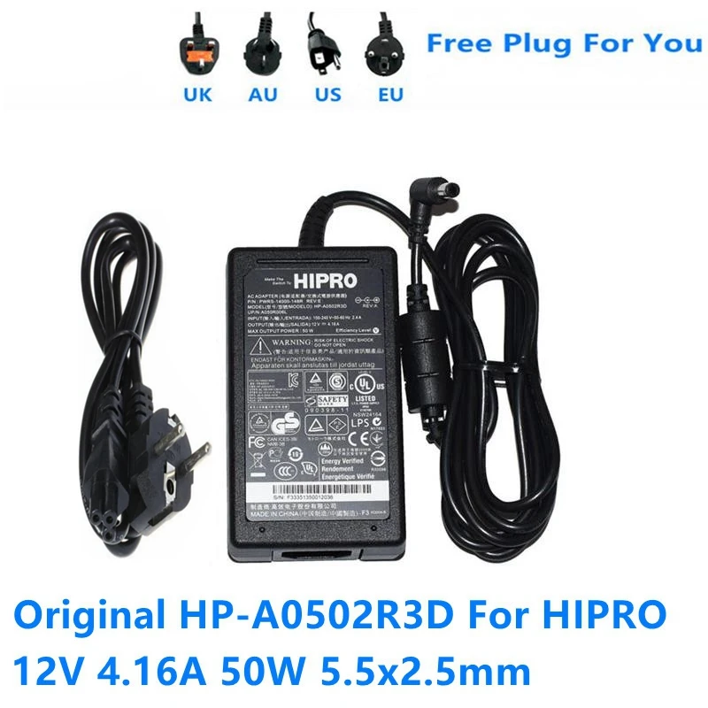 مُحَوِّل تيار متردد/مستمر 12 فولت 4.16 أمبير 50 واط أصلي لجهاز HIPRO HP-A0502R3D وHP-A0501R3D1 – تقييم شامل ونصائح عملية