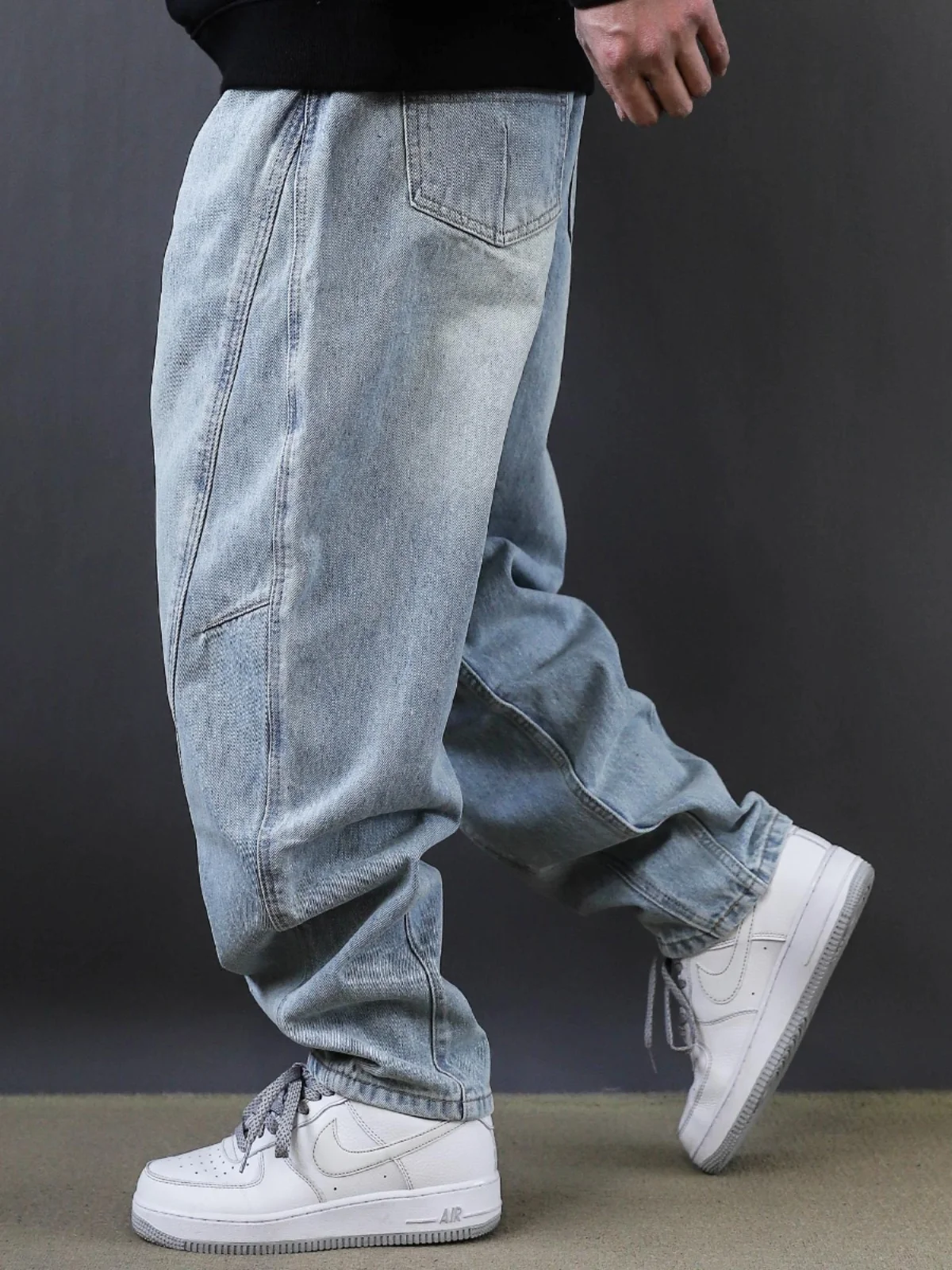 

Loose Fit Straight Leg Men's Jeans Casual Workwear American Style Spring Autumn New Arrival Trousers Youth Fashion Wear Resis...