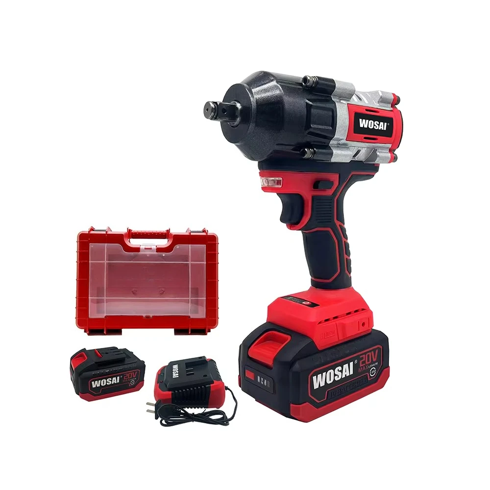High Torque Impact Brushless Power Wrenches Kit Profesional Repair Ratchet Wrench 1/2 Drive Size 800NM Working