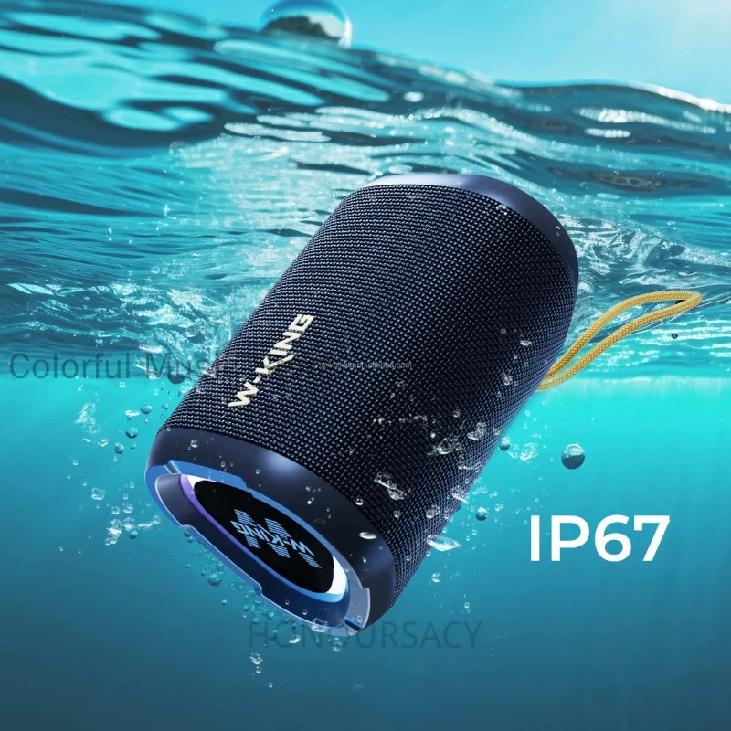 W-KING D110 ลําโพงบลูทูธพร้อมจอแสดงผล LED Heavy Bass 15W กันน้ํากลางแจ้ง IPX7 สําหรับงานปาร์ตี้บ้านใช้งานร่วมกับคอมพิวเตอร์ TF