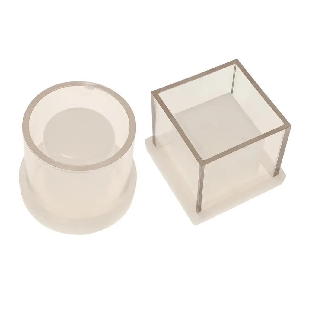 

Reusable Hollow Cube Candle Mold Plastic Tealight Candle Making Supplies for Christmas Candles Molds
