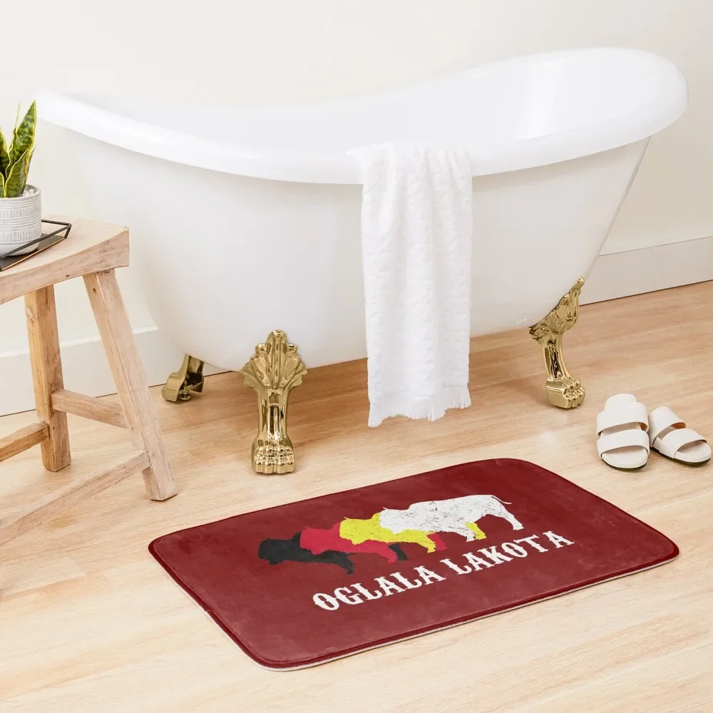

Oglala Lakota Sioux Bath Mat Quick-Drying Bathroom Non-Slip And Washable Kitchen Bathroom Rug Mat