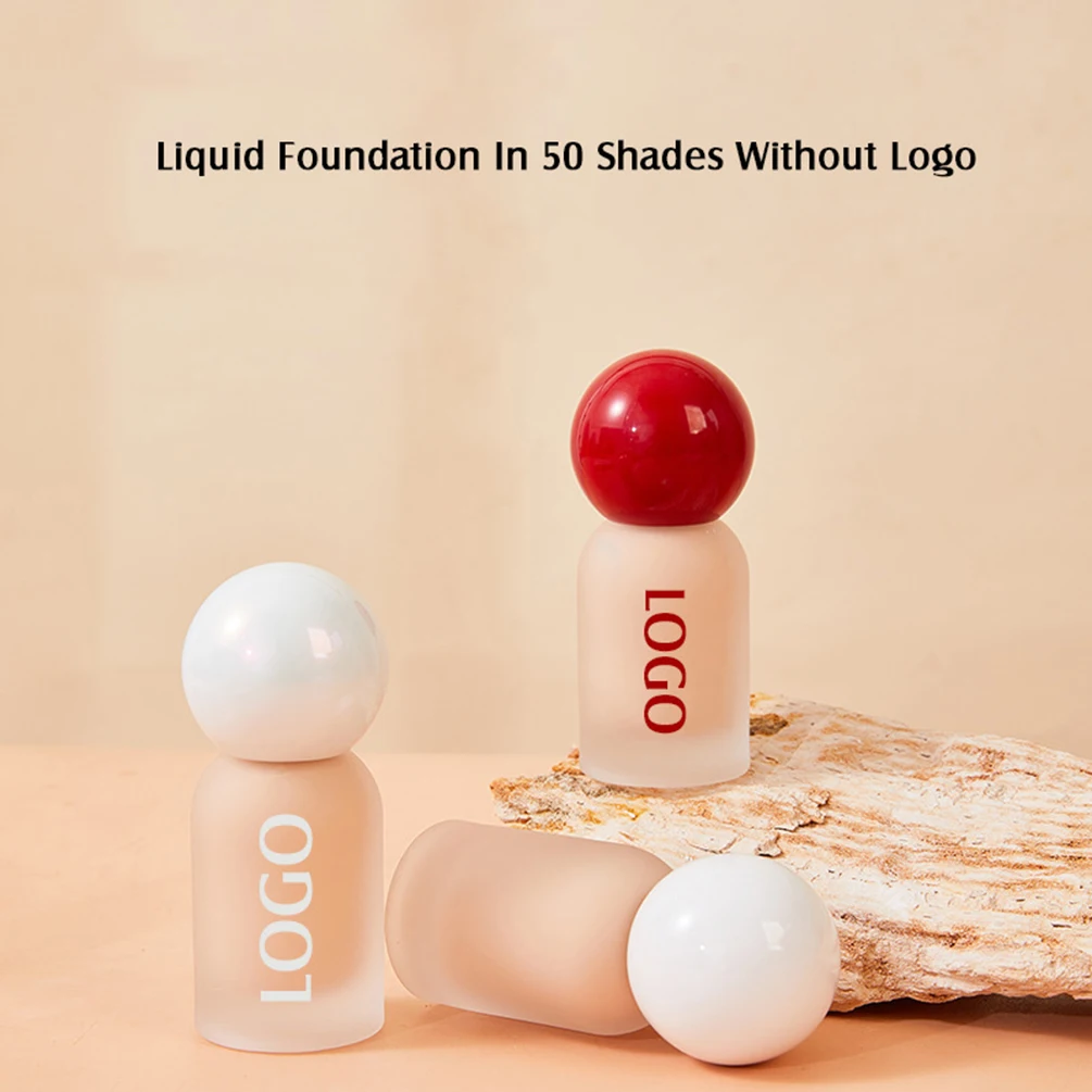 Fond de teint liquide de marque privée 30g, hydratant longue durée, couverture complète, naturel, imperméable, Logo personnalisé, maquillage en gros