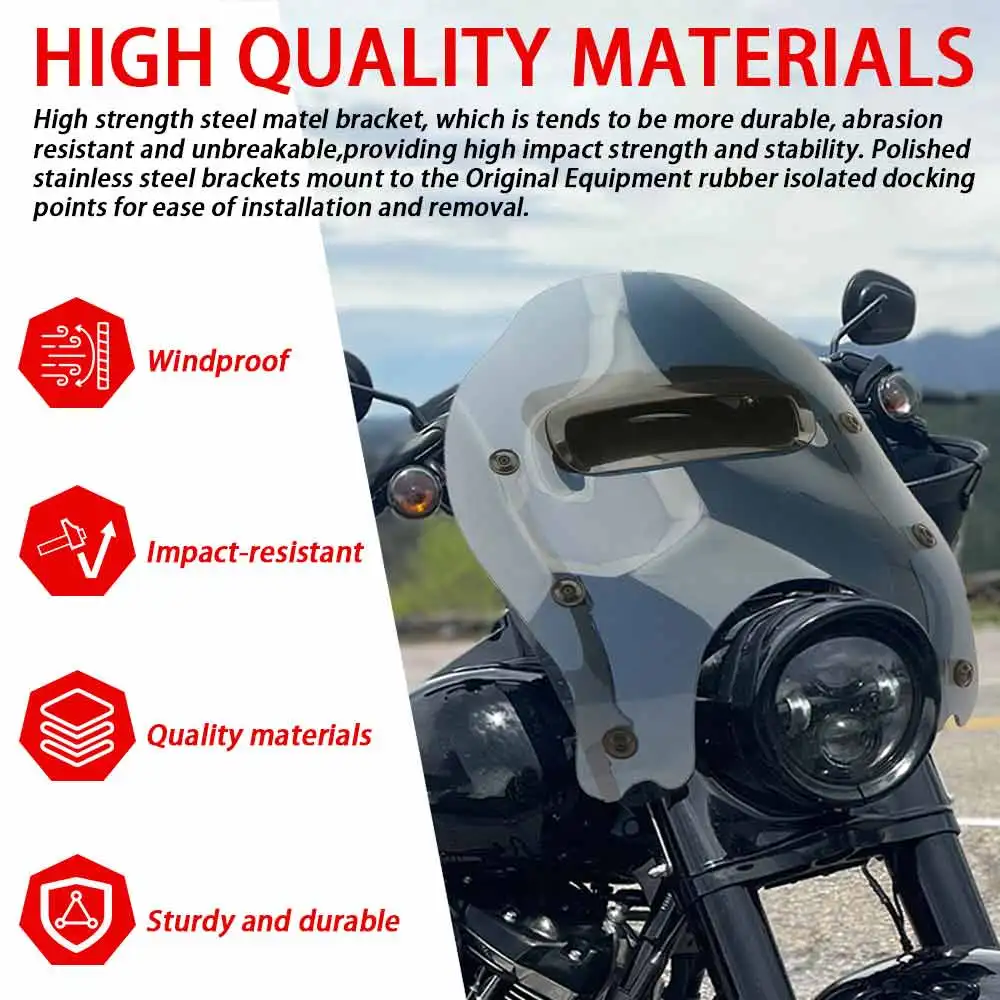 Windshield/Windscreens/Wind Deflectors  Kit Motorcycle Accessories For Harley Road King Special FLHRXS 2021 2022 2023 2024 2025