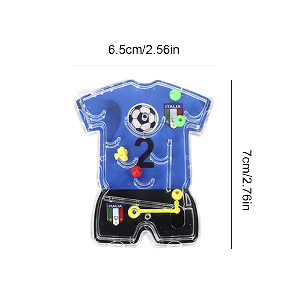 10Pcs Soccer Maze Game Table Football Puzzle Toy Handheld Football Maze Puzzle Game Gift for Boys Girls