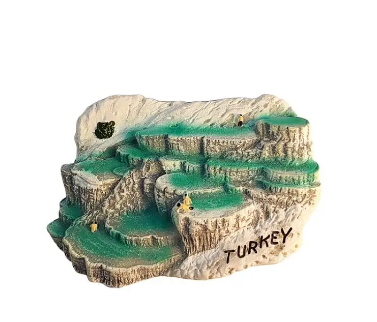 Pamukkale Turkish Magnets Wroclaw Castle Tourist Souvenirs Magnetic Sticker Home Decoration