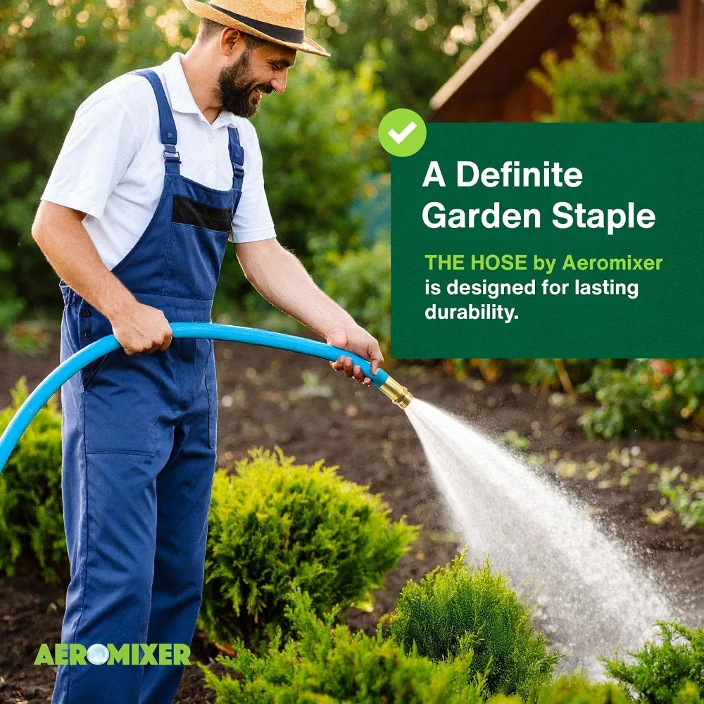 Heavy Duty 3/4 Inch Garden Hose 50 Ft 2 Pack, Flexible Water Hoses for Outdoor Use