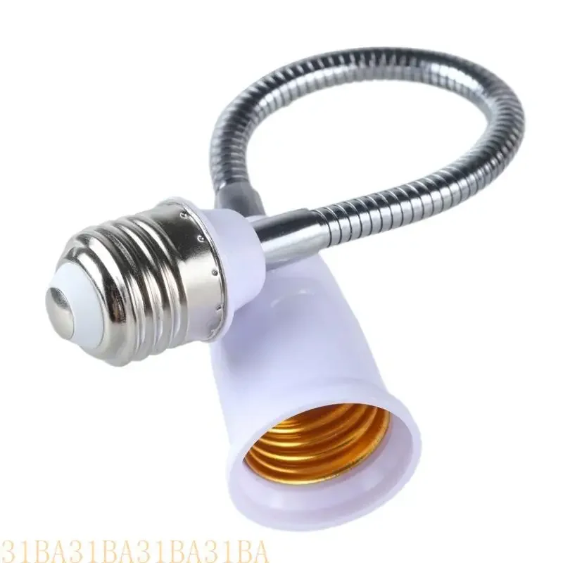 

652F Adjustable E27 to E27 Light Bulb Socket Extension, Flexible Goosenecks Lamp Adapter, Home Lighting