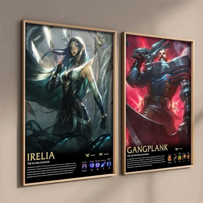 Game League of Legends Home Decor Character Role Poster Gragas Brulser Mage The Rabble Rouser Aesthetic Canvas Painting Posters