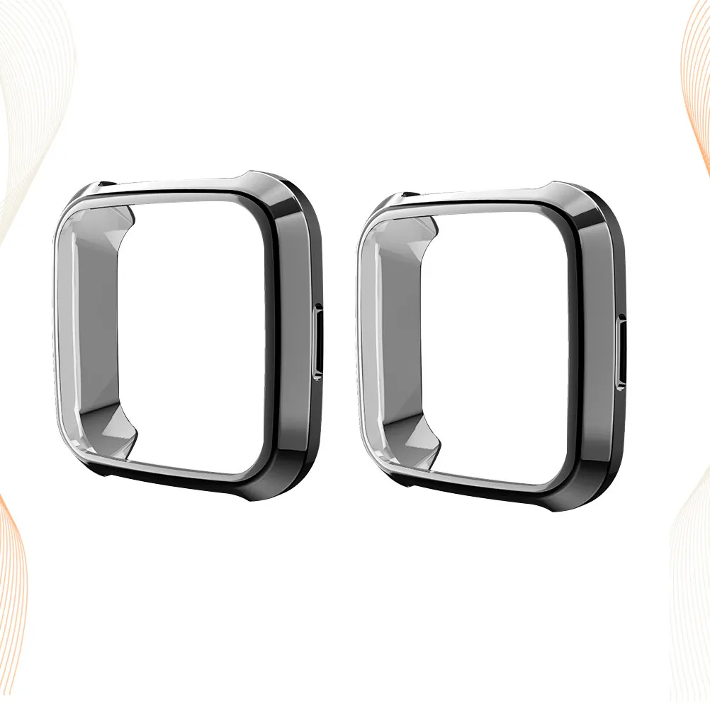 

2Pcs Tpu Smart Watch Protective Shell Heavy Duty Drop Proof Scratch Resistant Slim Design Non-Slip Surface for Daily Sports Use