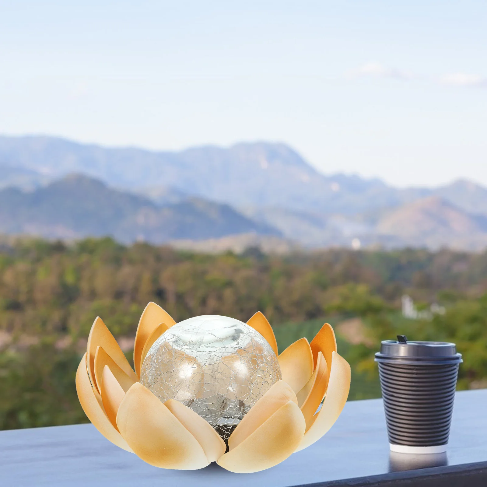 

1pc Solar Lotus Light Waterproof Led Lamp For Garden Yard Landscape Outdoor Decorative Lighting Lawn Adornment Ground Plug-In