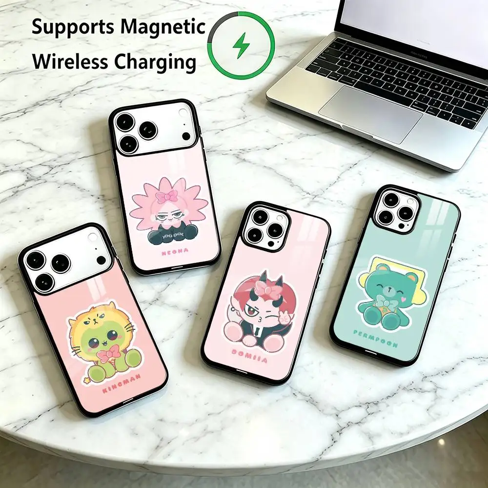 GMMTV Mascots-E Fandom Characters  Phone Case For iPhone18 17,16,15,14,13,12,11 Plus,Pro Supports Magnetic Wireless Charging