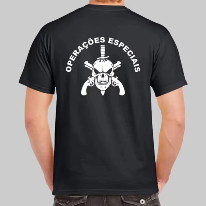 2026 New Brazil BOPE Tropa De Elite Special Battalion T-Shirt Cotton O-Neck Short Sleeve Casual Mens T-shirt