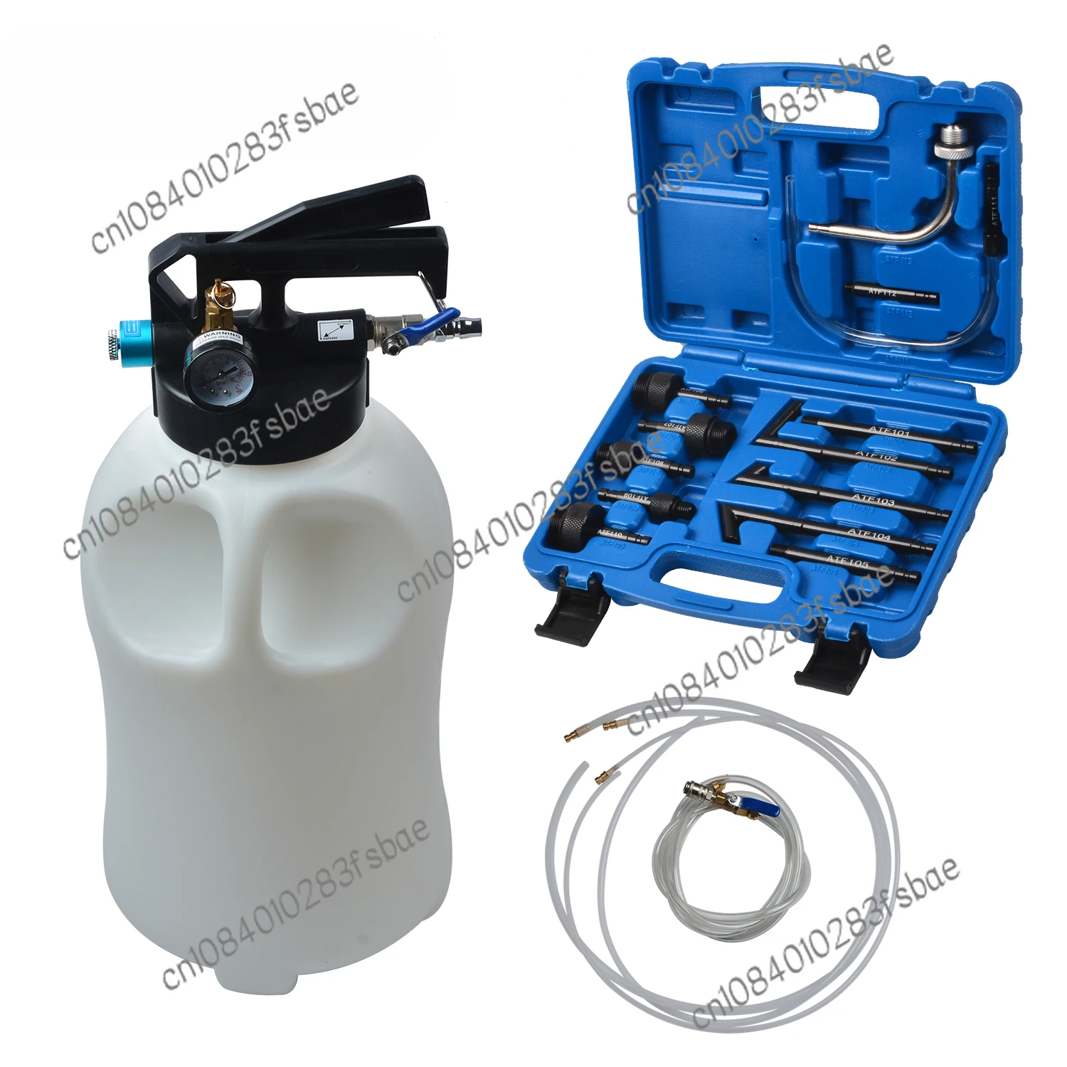 

10L Pneumatic Transmission Oil Filling Replacement Tool Kit With 13pcs ATF Adaptor Set