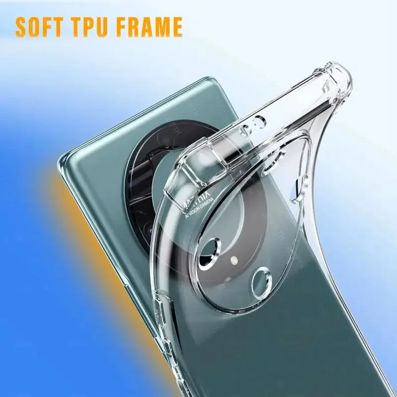 وسادة هوائية مقاومة للصدمات من السيليكون الشفاف لهاتف هواوي هونور ماجيك 3 4 5 6 برو لايت E X8 X9 x8a x9a x9b 5G حافظة هاتف ناعمة من البولي يوريثان #4