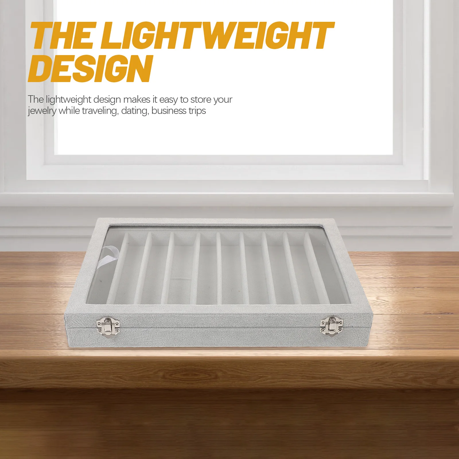 

Jewelry Box For Necklaces Acrylic Design Lightweight Organizer Earrings Pendants Brooches Hairpins Travel Dating