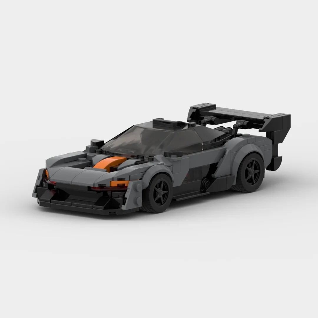 MOC Senna GTR racing Speed Champion Racer Building Blocks Brick Creative Garage Toys for Boys Gifts