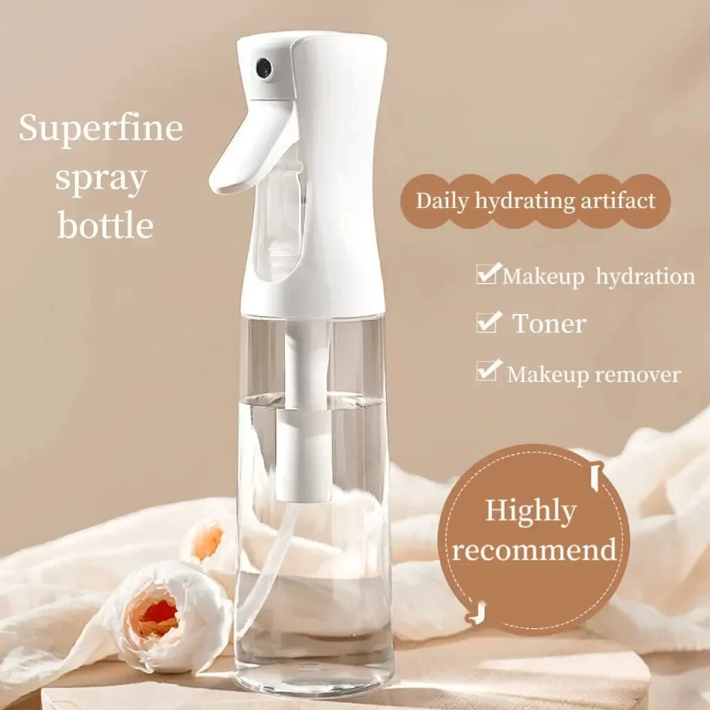 Press Spray Bottle Continuous High Pressure Toner Emulsion Essence Bottled Ultra-fine Atomized Disinfection Sprayer Hair Spray