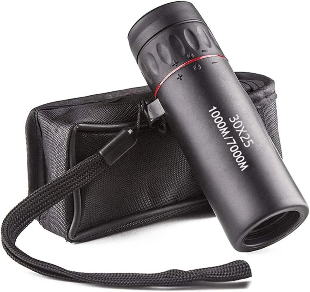 Imagem -02 - Telescópio Monocular Portátil com Foco Óptico hd para Viagens ao ar Livre Camping Caça 30x25