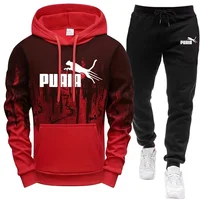 Hooded Sweatshirt and Sweatpants Outdoor Sports Jogger Suit Men's Set/Hoodie/Pants Autumn Winter Daily Casual Fashion Sportswear 4