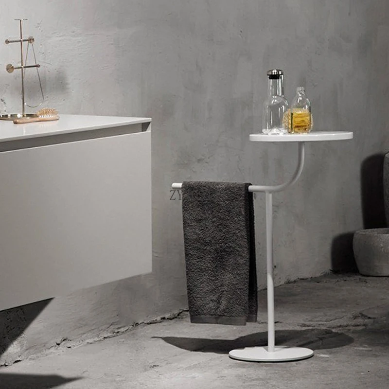 Bathroom non-punching towel rack, bathroom rack, simple wind floor bath towel rack