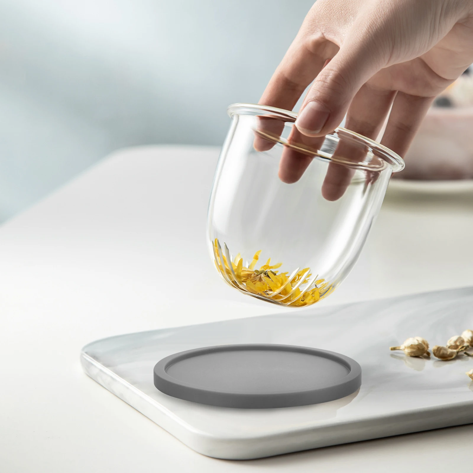 

5 Pcs Coasters Mat Drink Coasters Heat Resistance Cup Placemat Coffee Table Home Decor Home Placemat Kitchen Bar