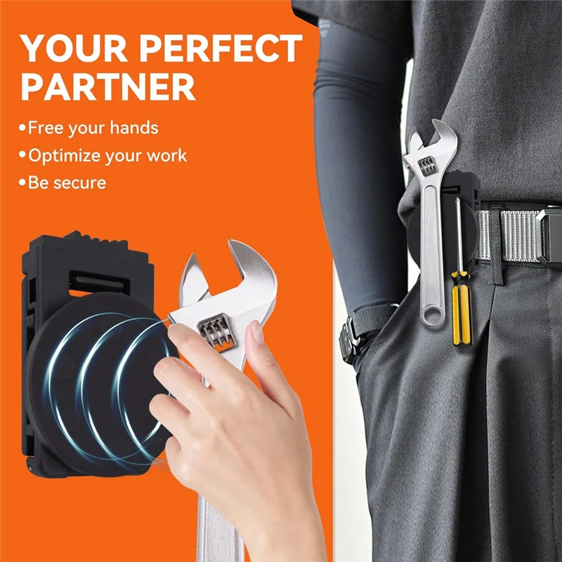 A04G-4szt Kabura narzędziowa Klips do paska Magnetyczna kabura narzędziowa z klipsem do paska - Magnetyczny uchwyt narzędziowy do pasków na wkrętaki